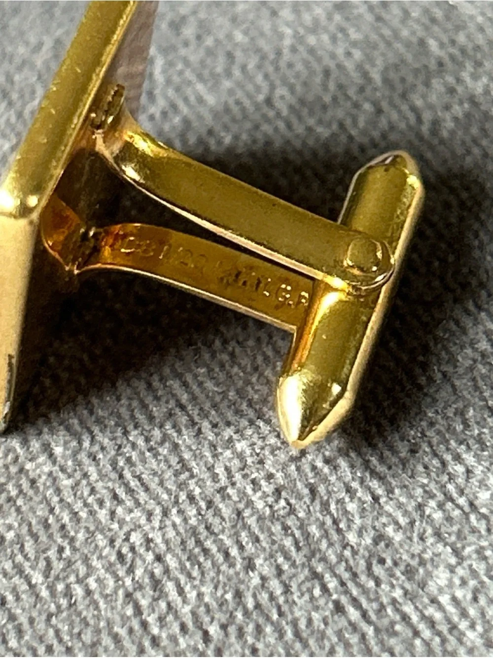 Vintage DB 1/20 14 KT Gold Filled Square Cufflinks